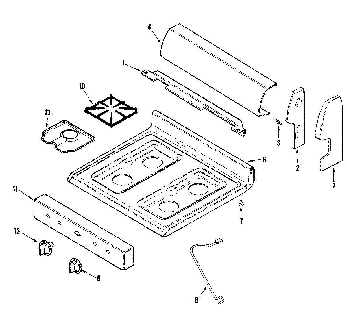 02 - CONTROL PANEL/TOP ASSEMBLY