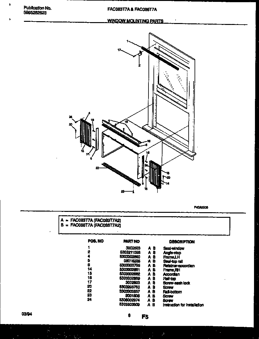 06 - WINDOW MOUNTING PARTS