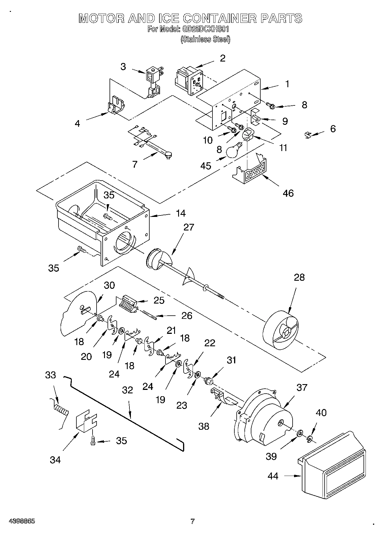 06 - MOTOR AND ICE CONTAINER