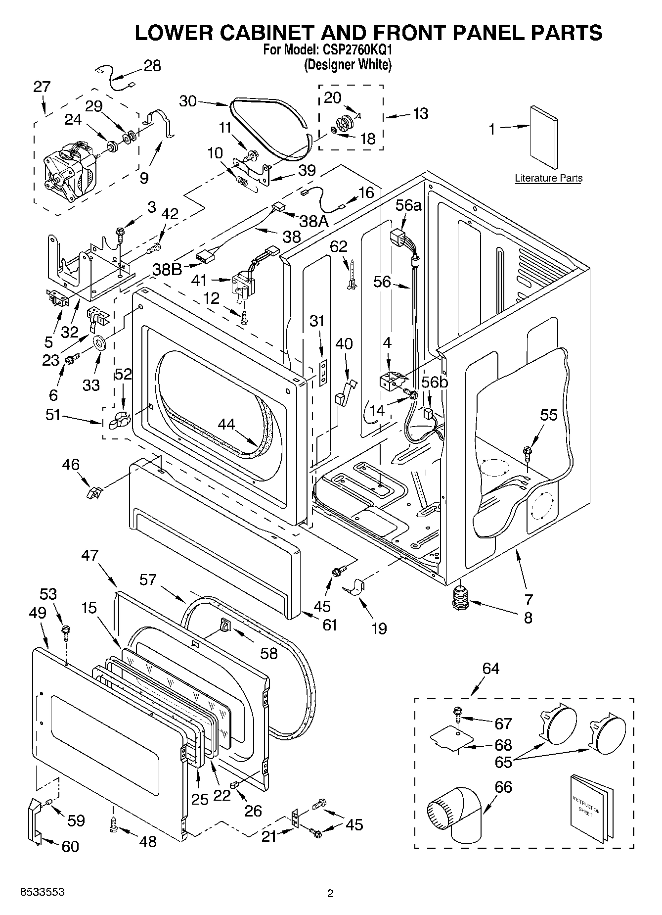 02 - LOWER CABINET AND FRONT PANEL, LITE
