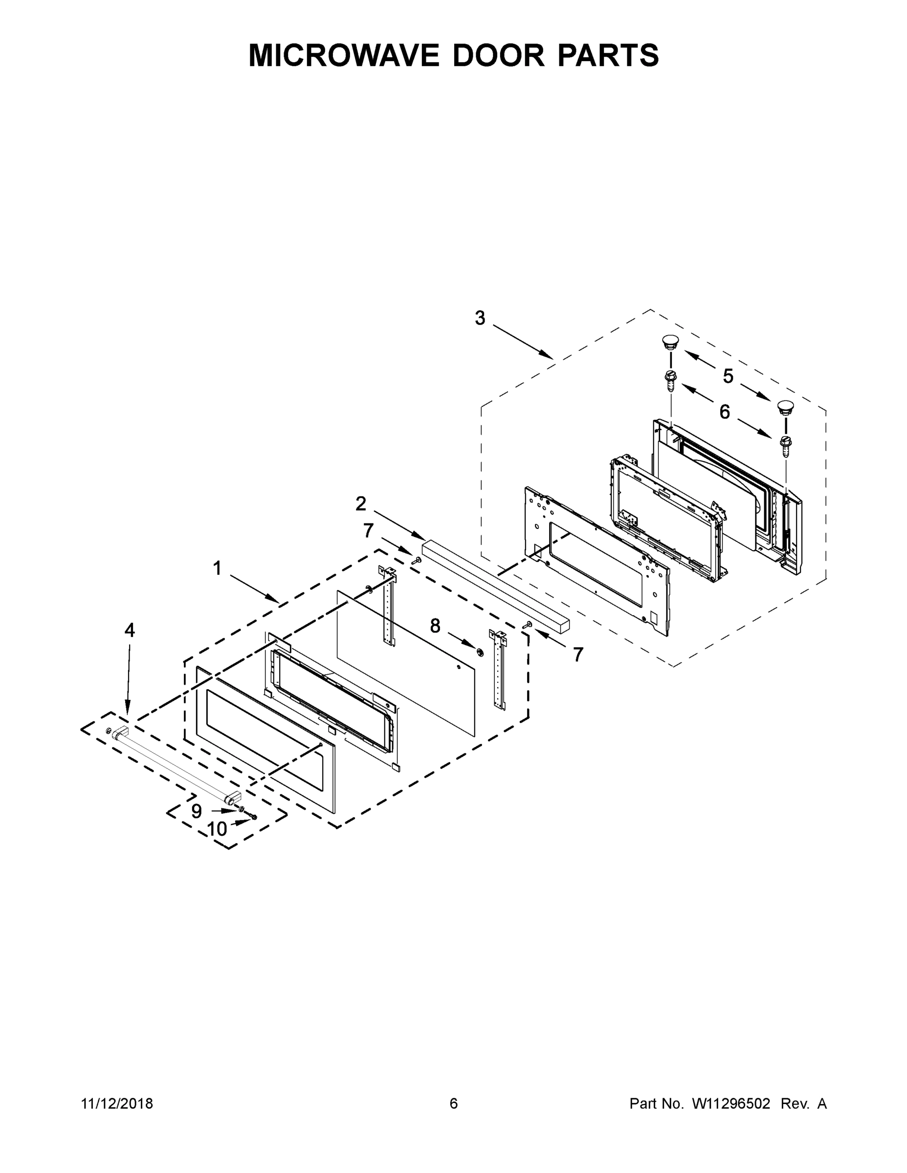 04 - MICROWAVE DOOR PARTS