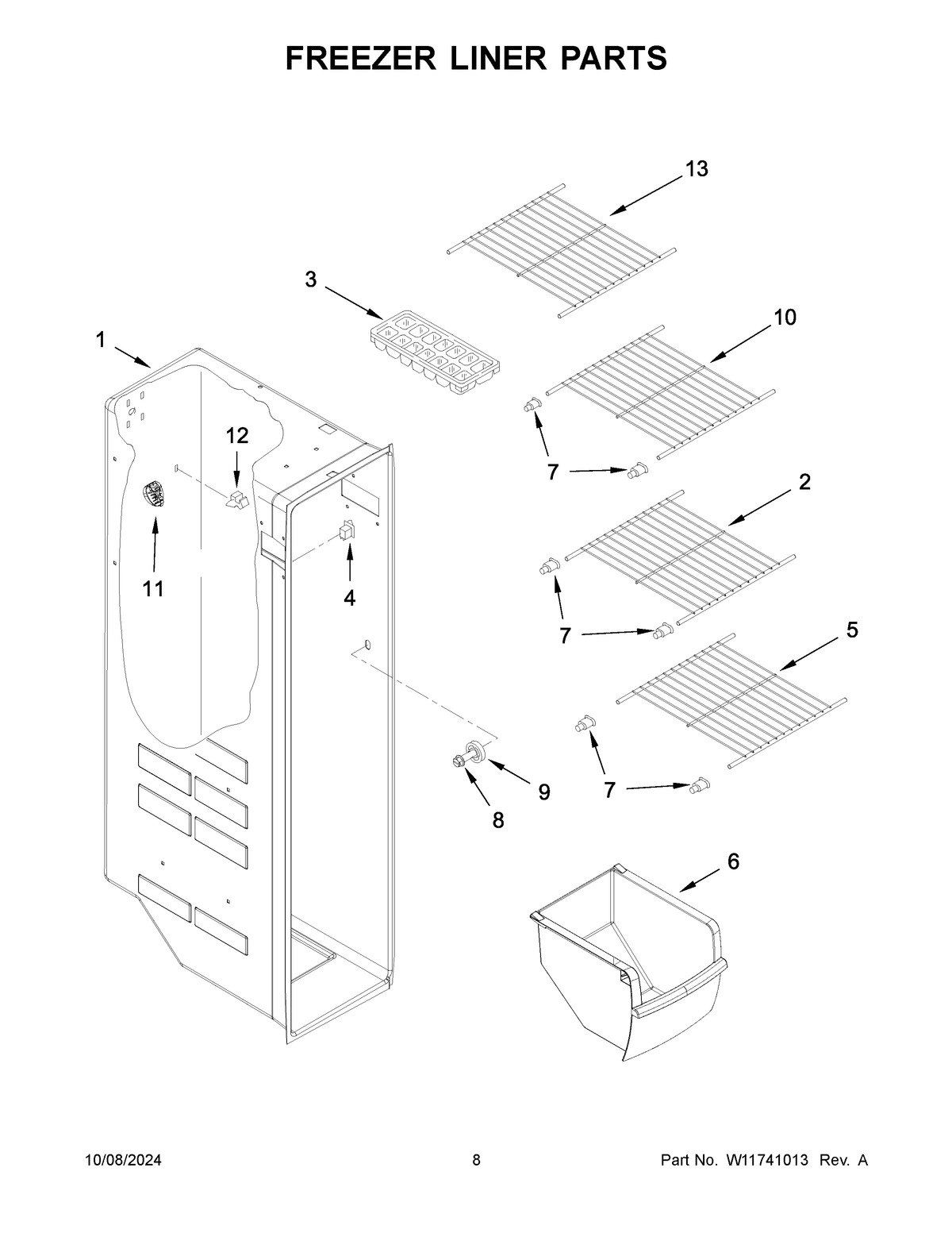 05 - FREEZER LINER PARTS