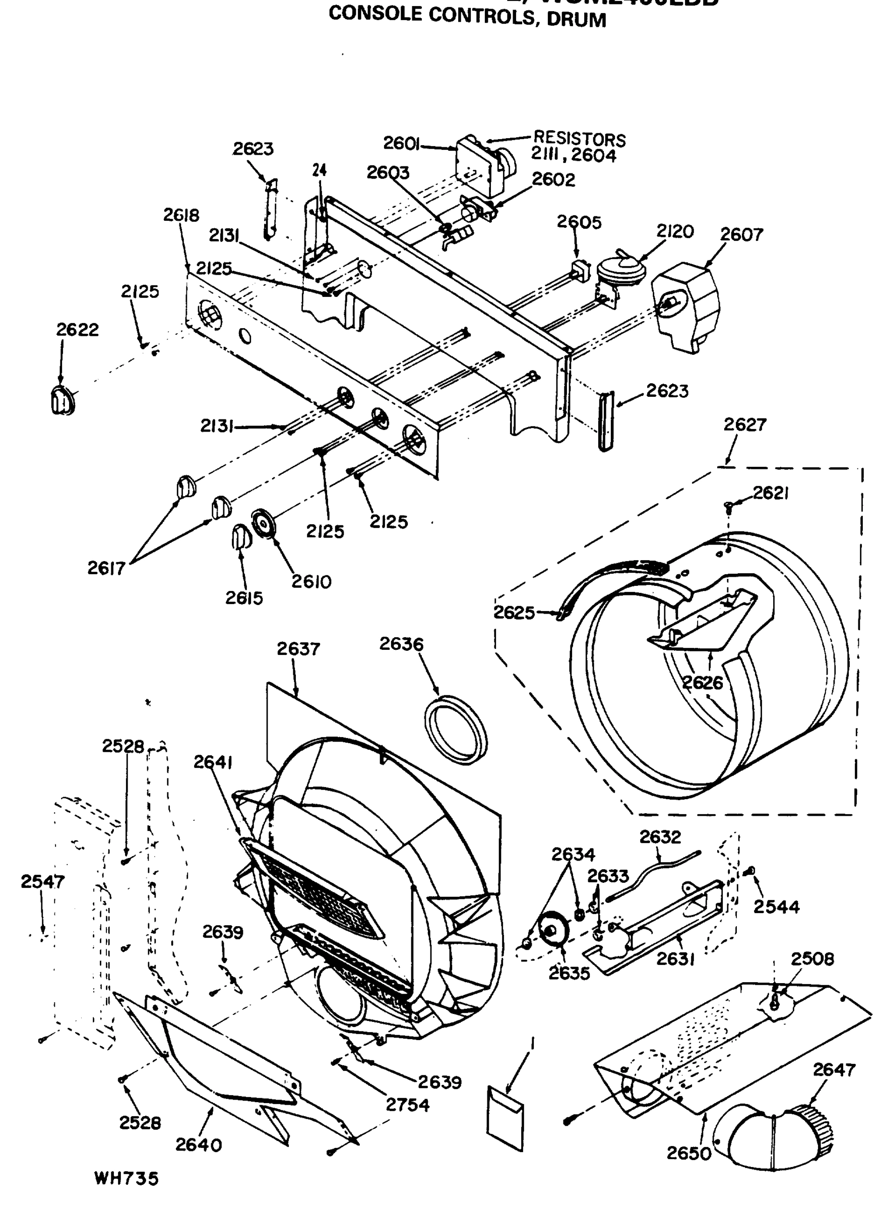 CONSOLE CONTROLS, DRUM