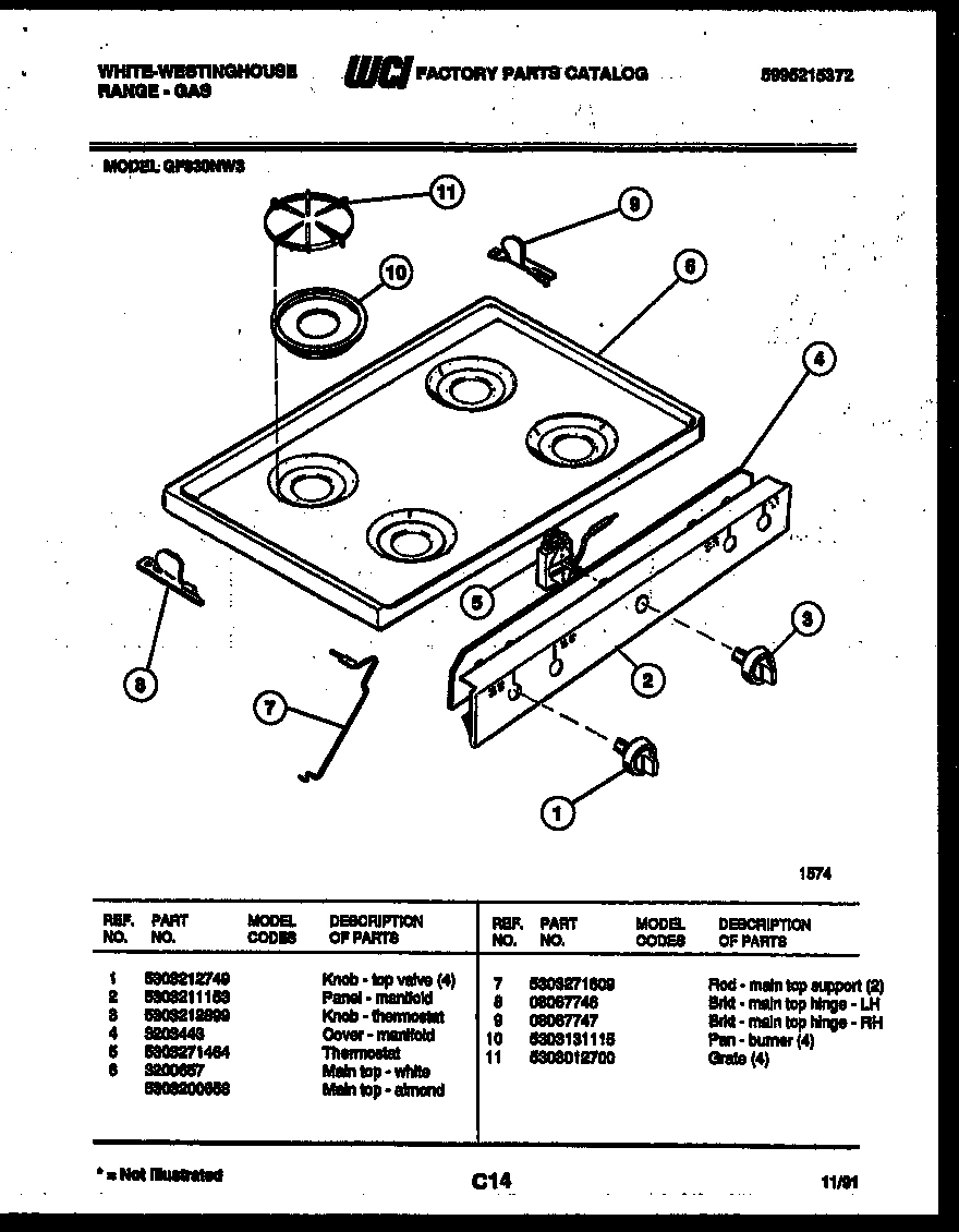 03 - COOKTOP PARTS