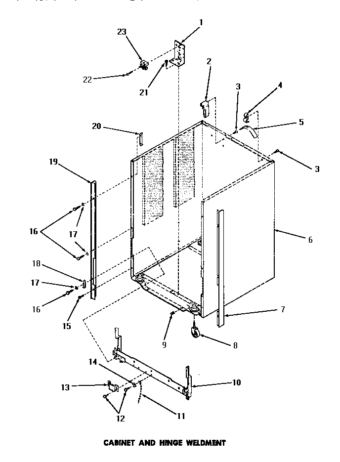 03 - CABINET & HINGE WELDMENT