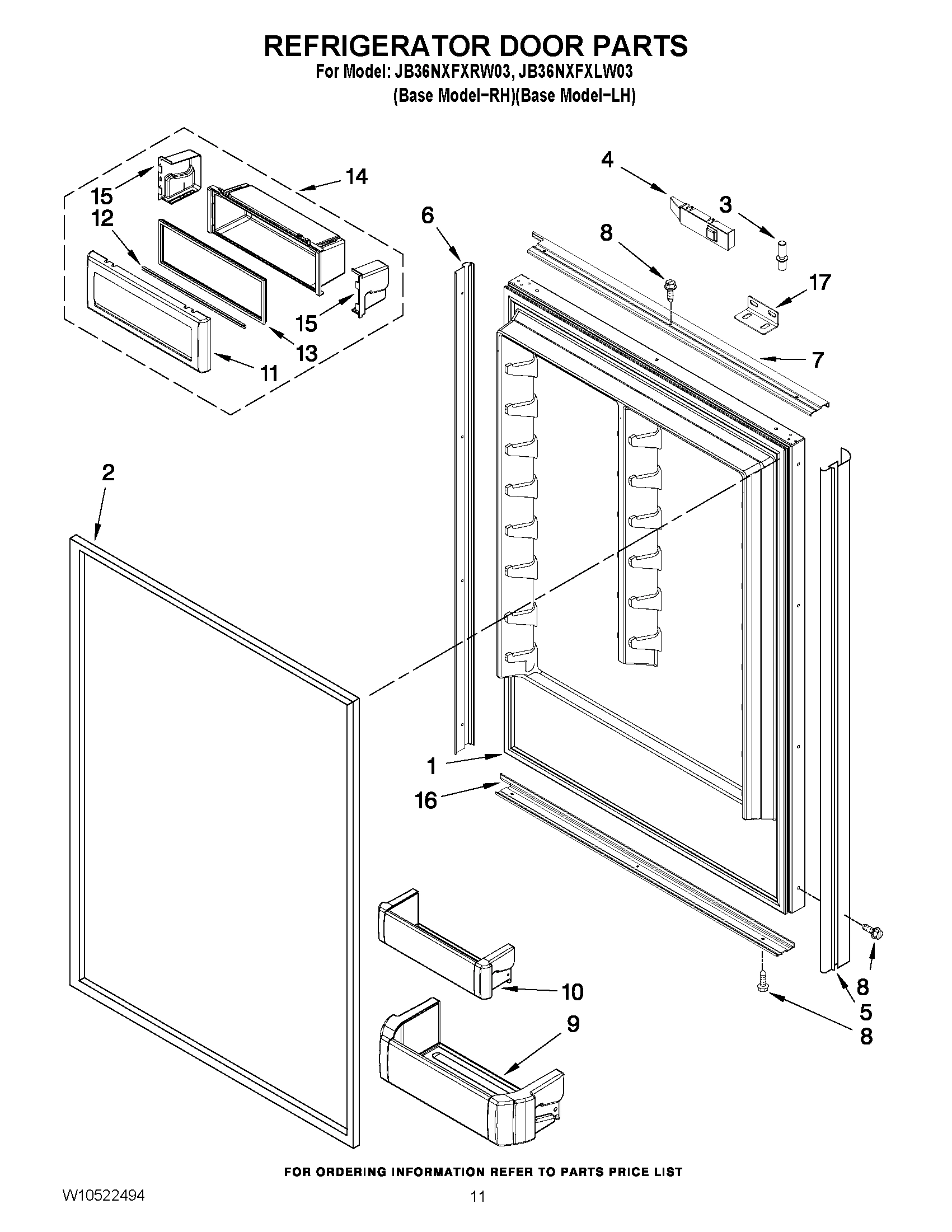 07 - REFRIGERATOR DOOR PARTS