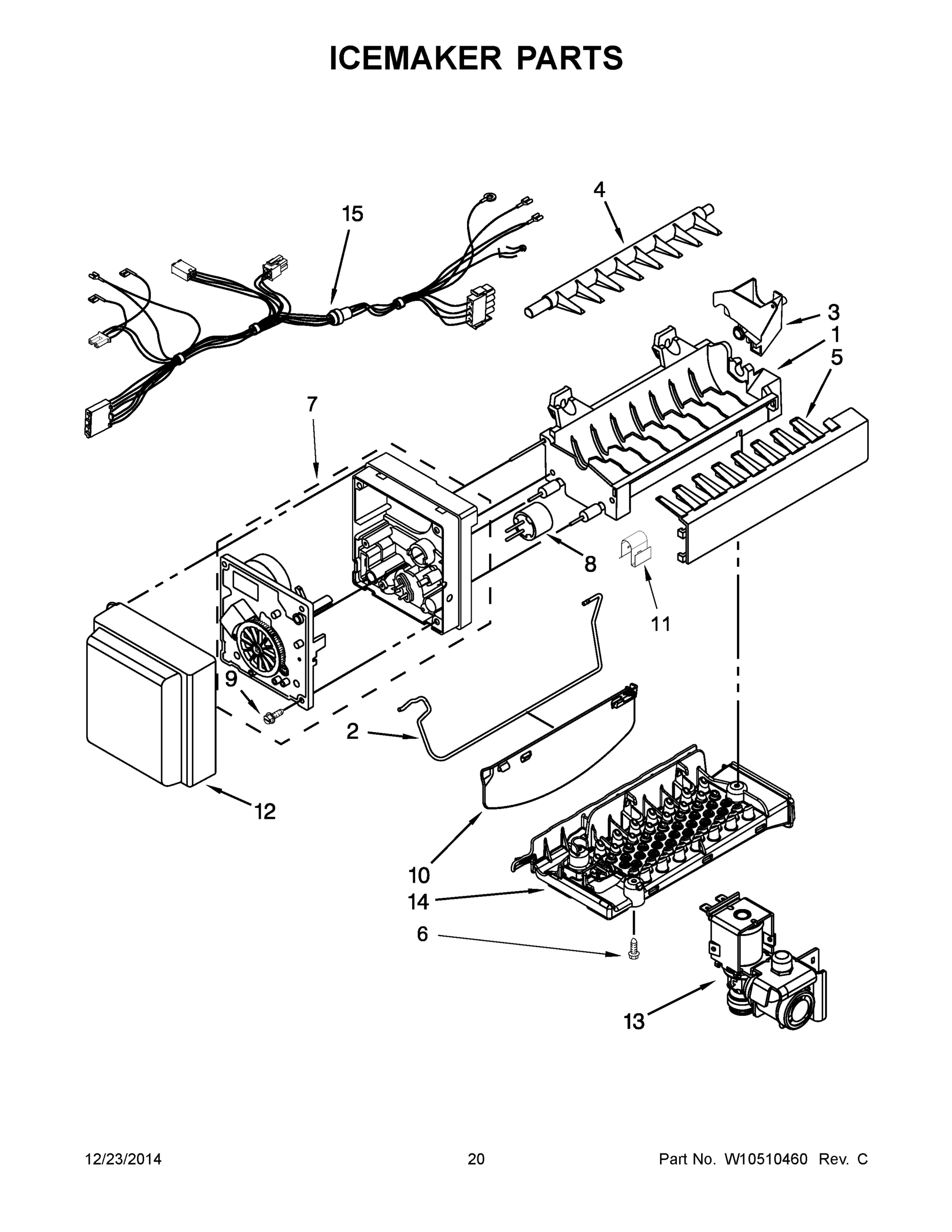 11 - ICEMAKER PARTS