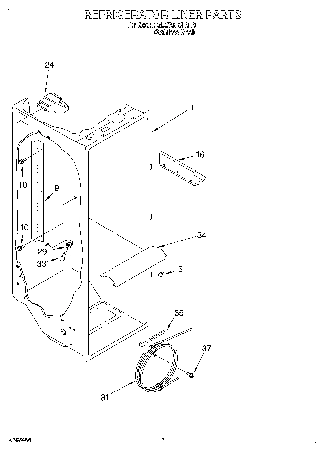 02 - REFRIGERATOR LINER