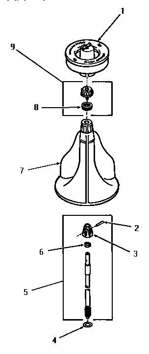 04 - AGITATOR, SHAFT & FABRIC SOFTENER DISP