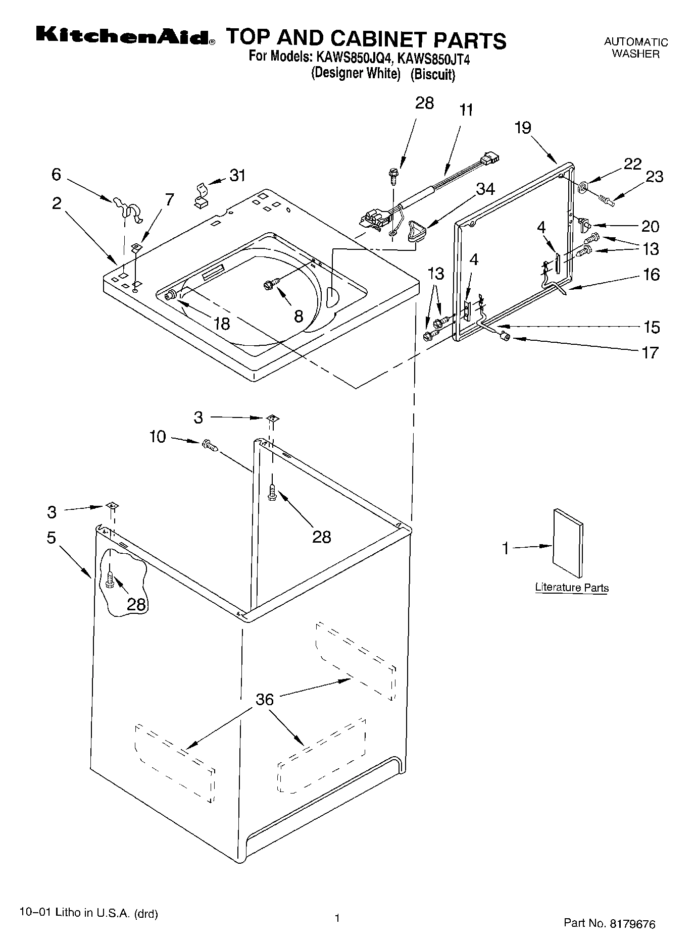01 - TOP AND CABINET, LITERATURE