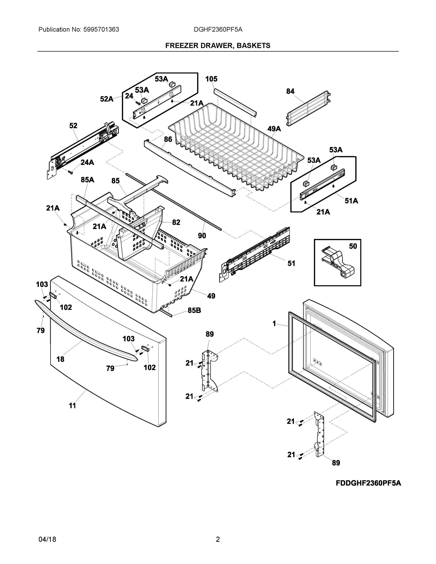 02 - FREEZER DRAWER, BASKETS