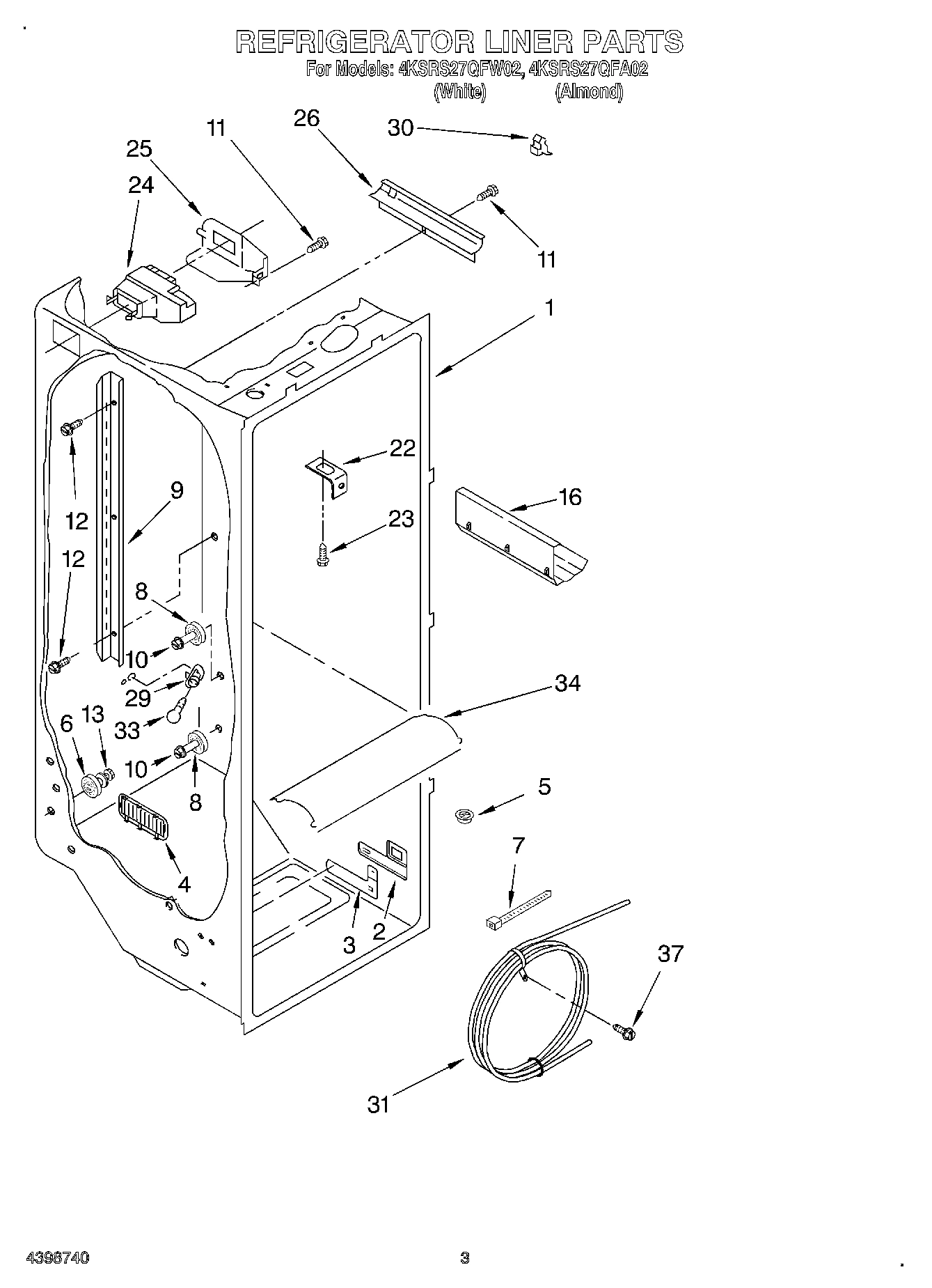 02 - REFRIGERATOR LINER