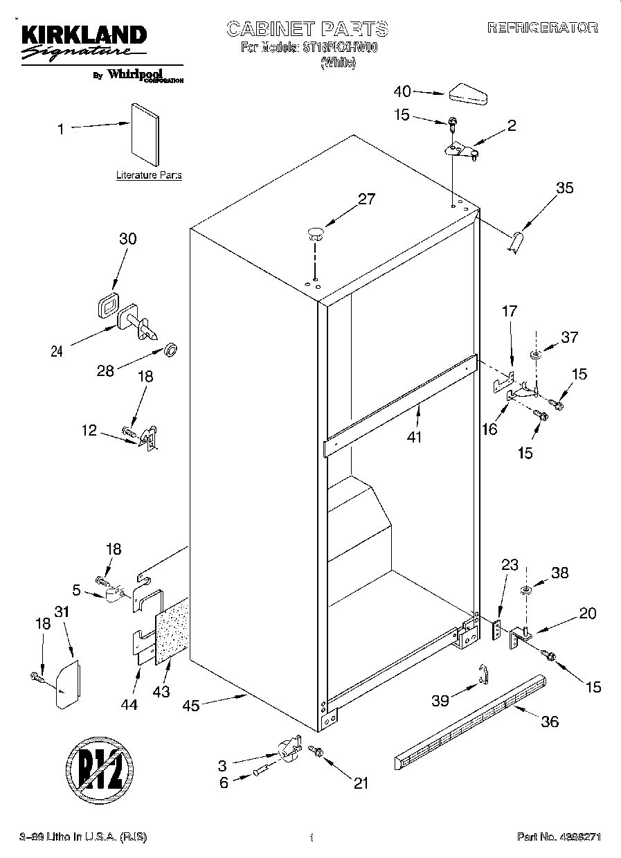 01 - CABINET, LITERATURE