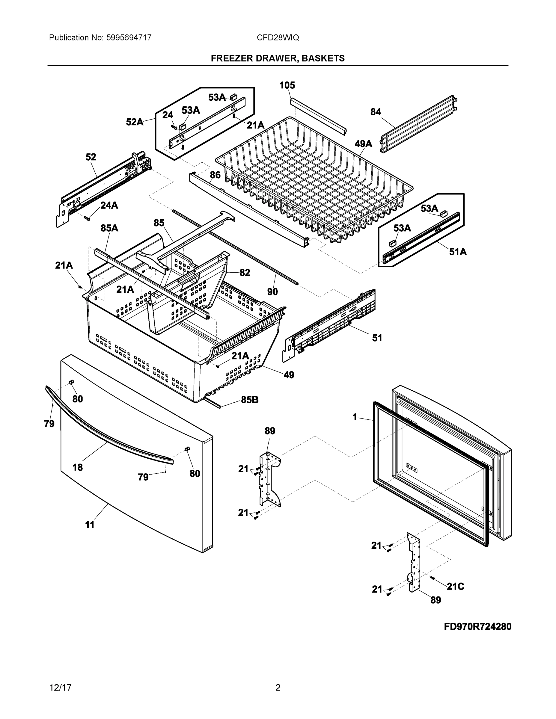 02 - FREEZER DRAWER, BASKETS