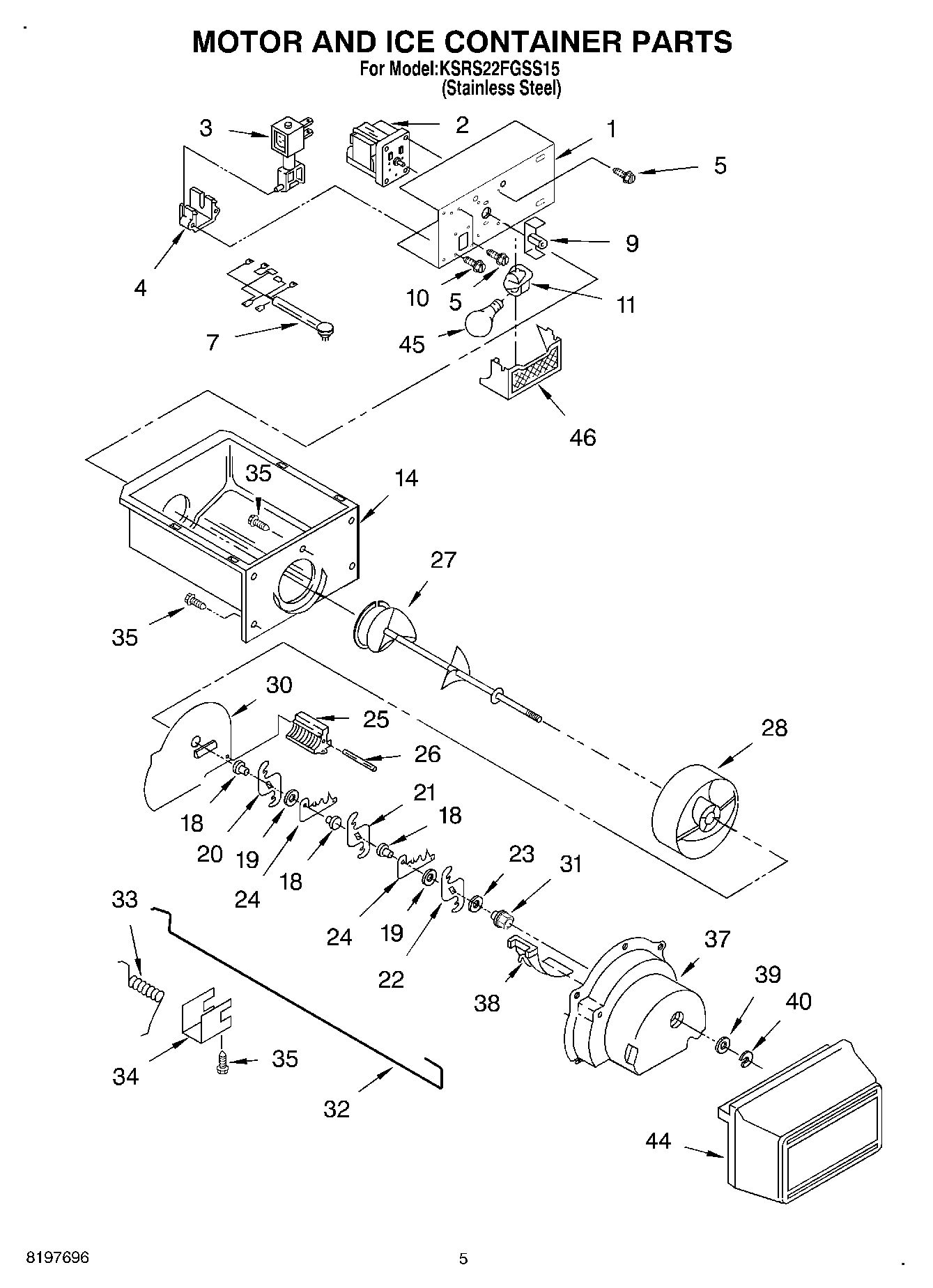 04 - MOTOR AND ICE CONTAINER