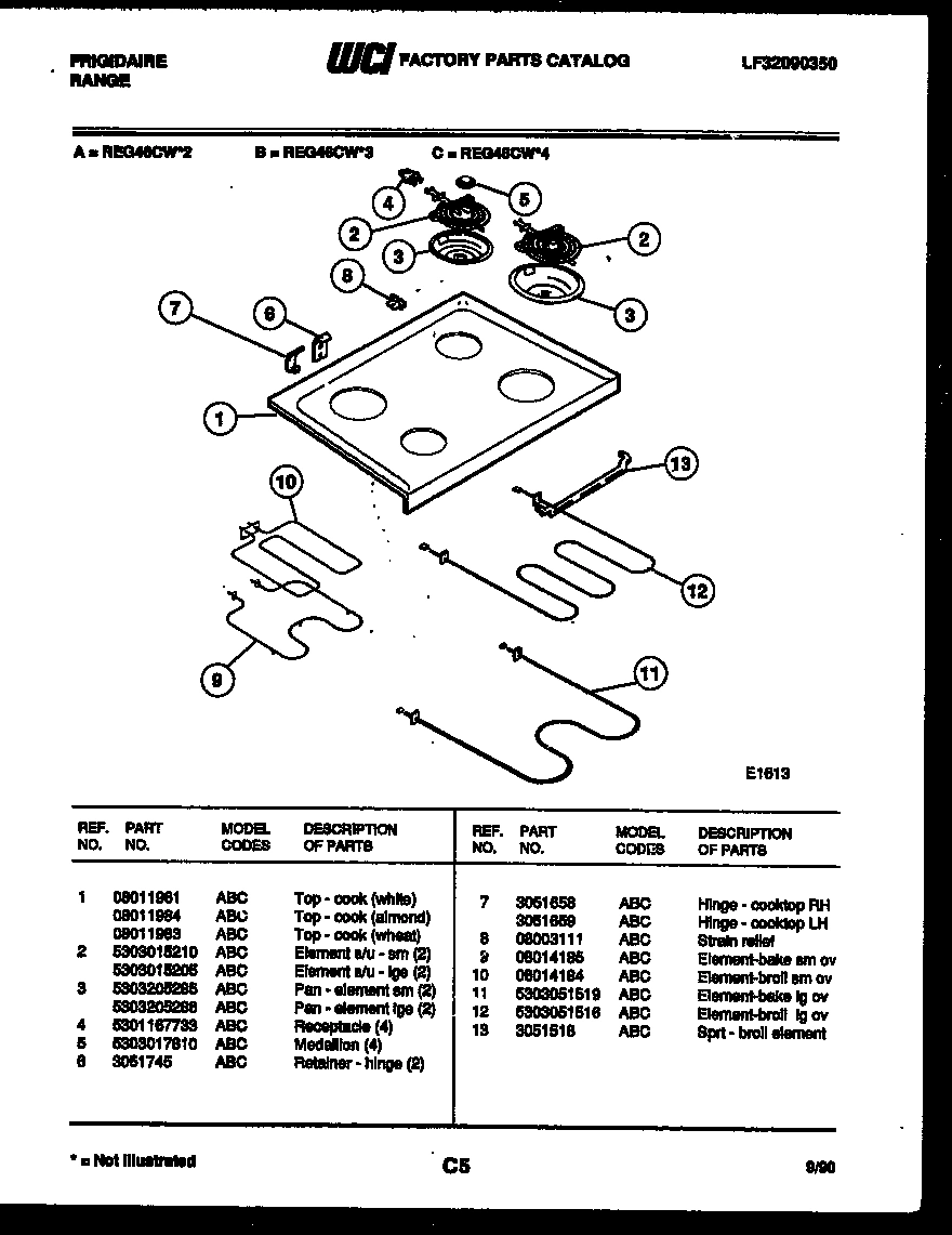 05 - COOKTOP AND BROILER PARTS