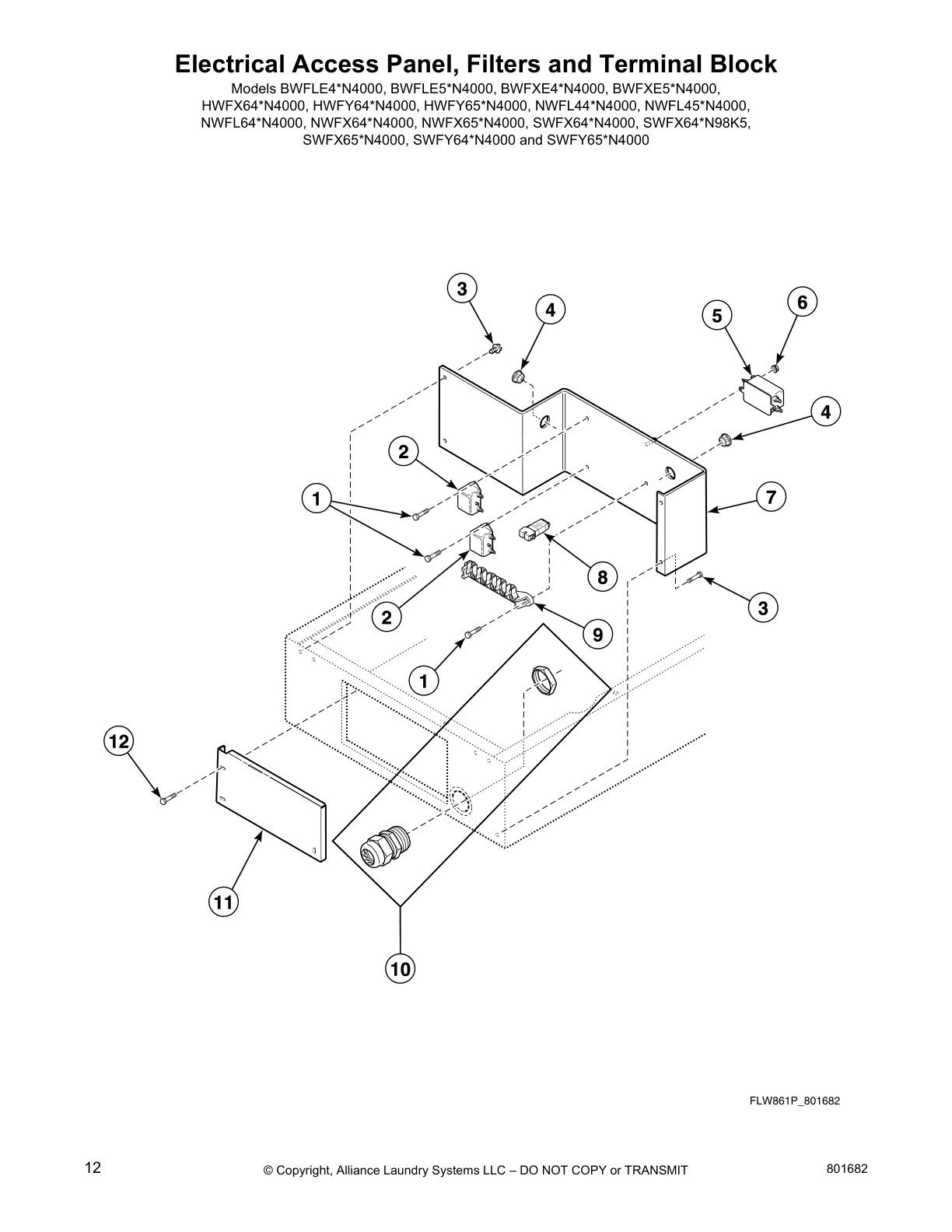 Electrical Access Panel, Filters and Terminal Block