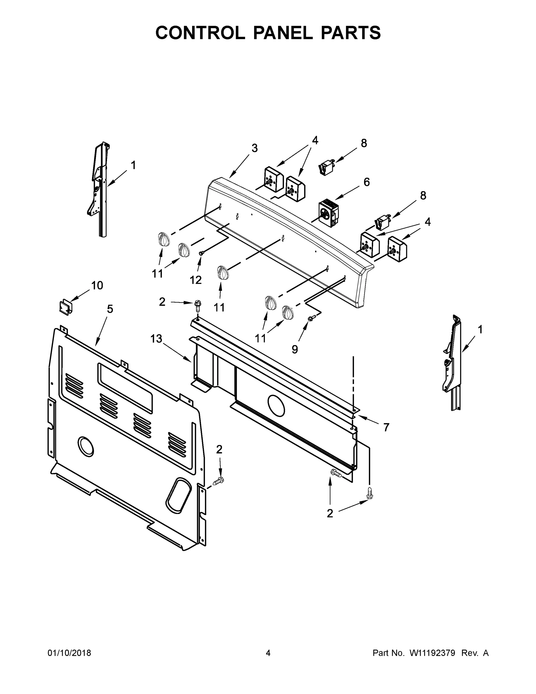 03 - CONTROL PANEL PARTS