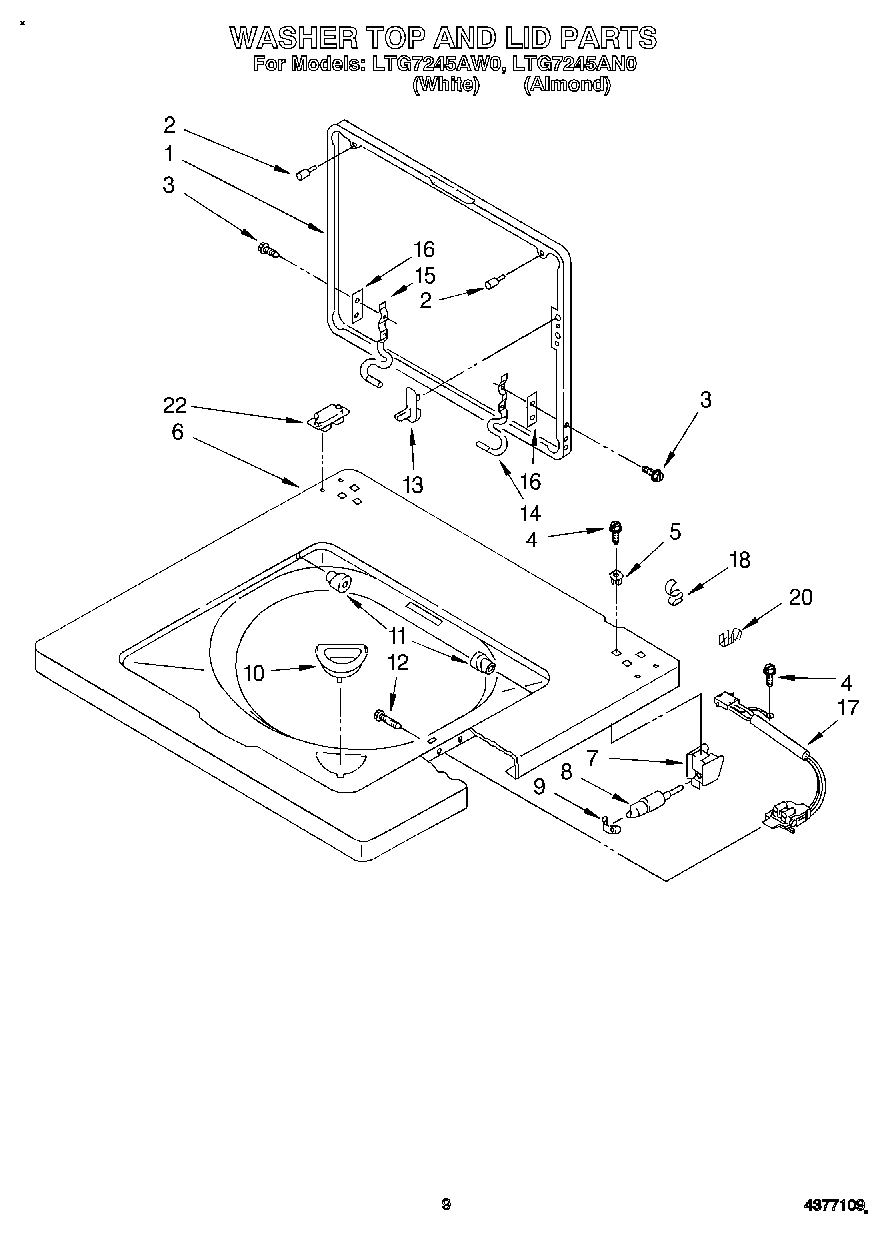 06 - WASHER TOP AND LID