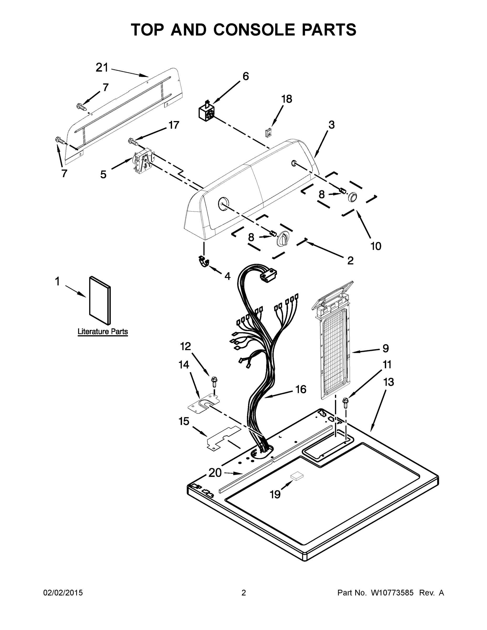 02 - TOP AND CONSOLE PARTS