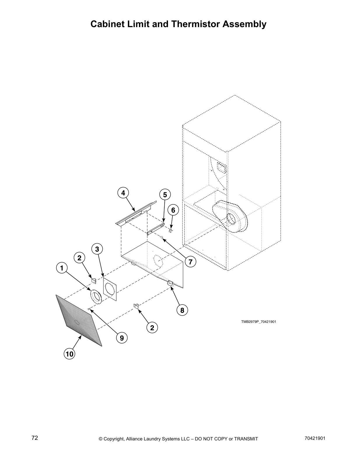 Cabinet Limit and Thermistor Assembly