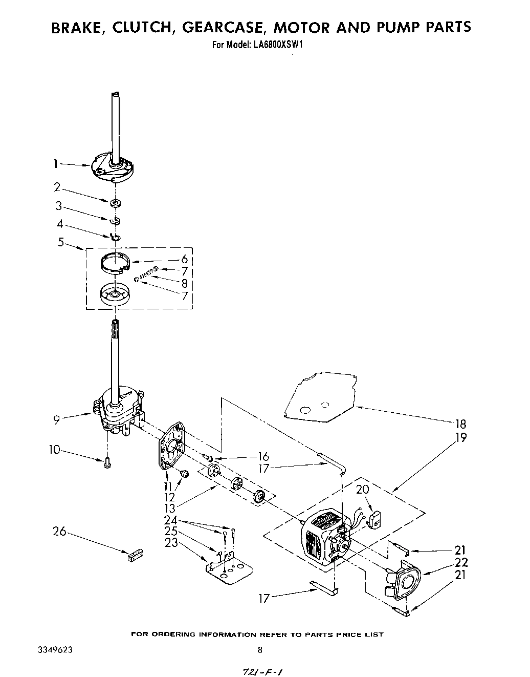 07 - BRAKE, CLUTCH, GEARCASE, MOTOR AND PUMP