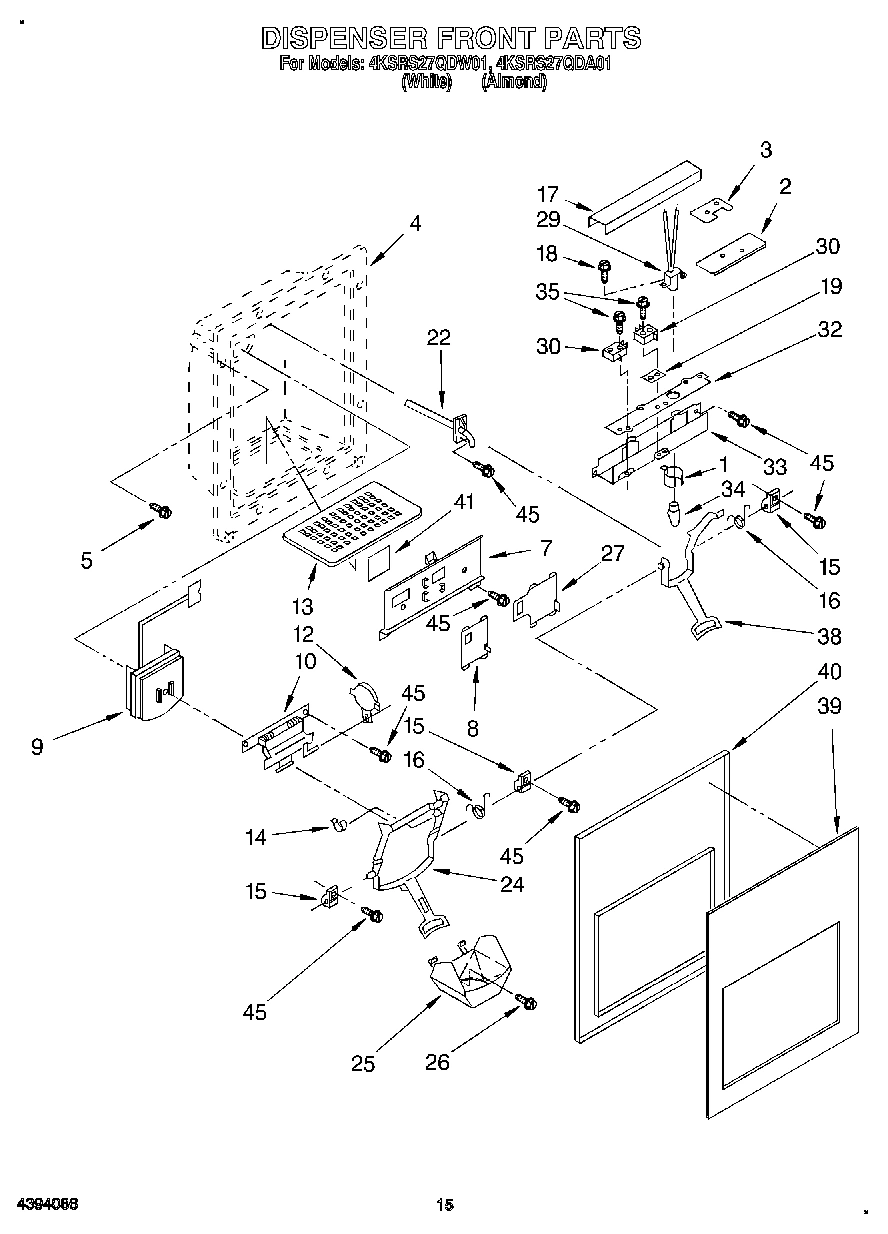 09 - DISPENSER FRONT