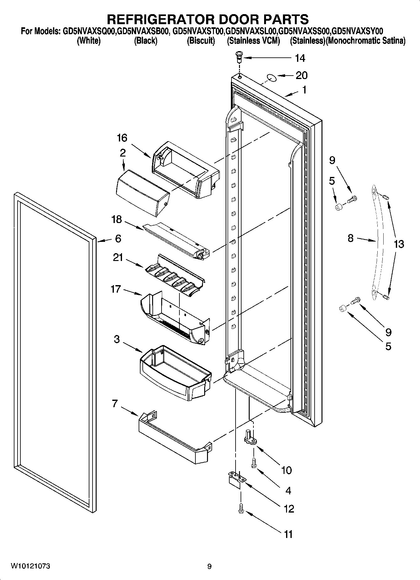 06 - REFRIGERATOR DOOR PARTS