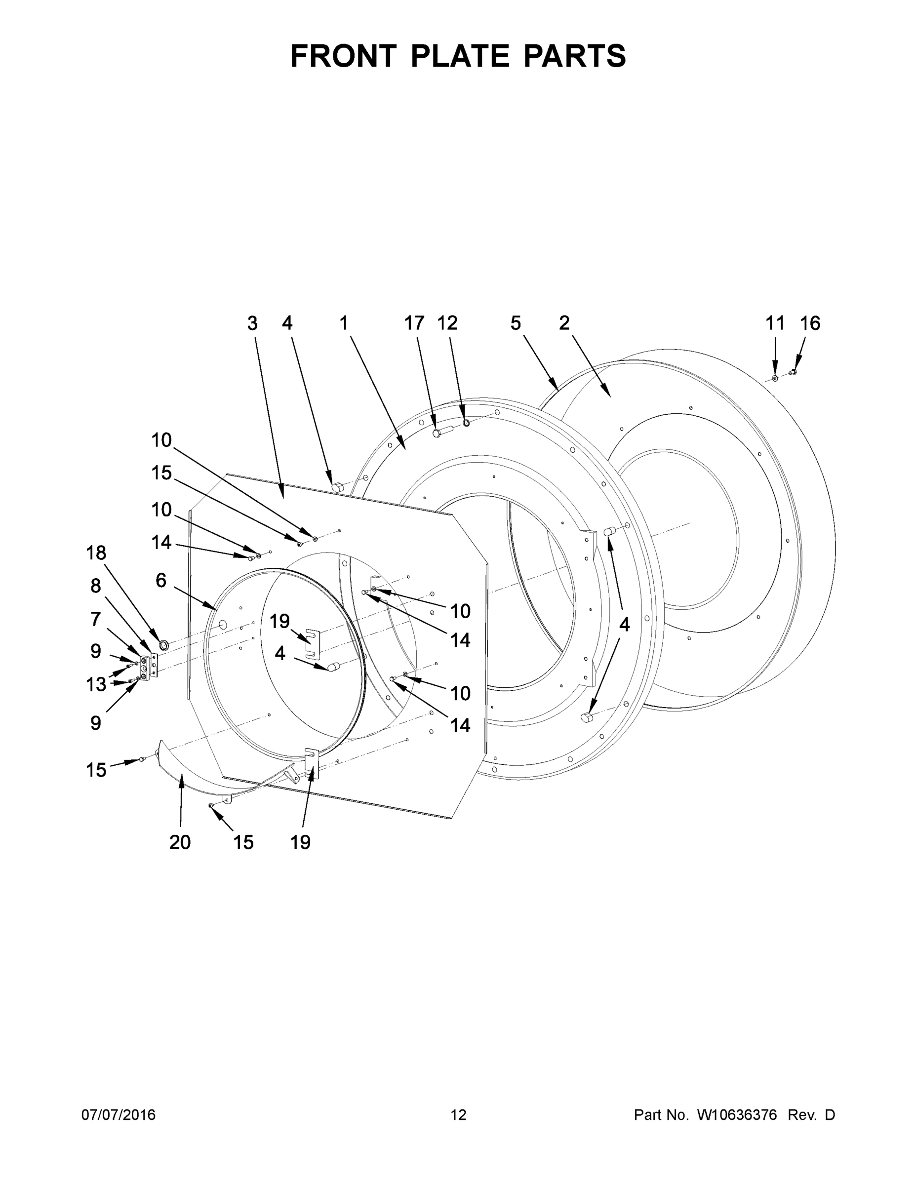 07 - FRONT PLATE PARTS