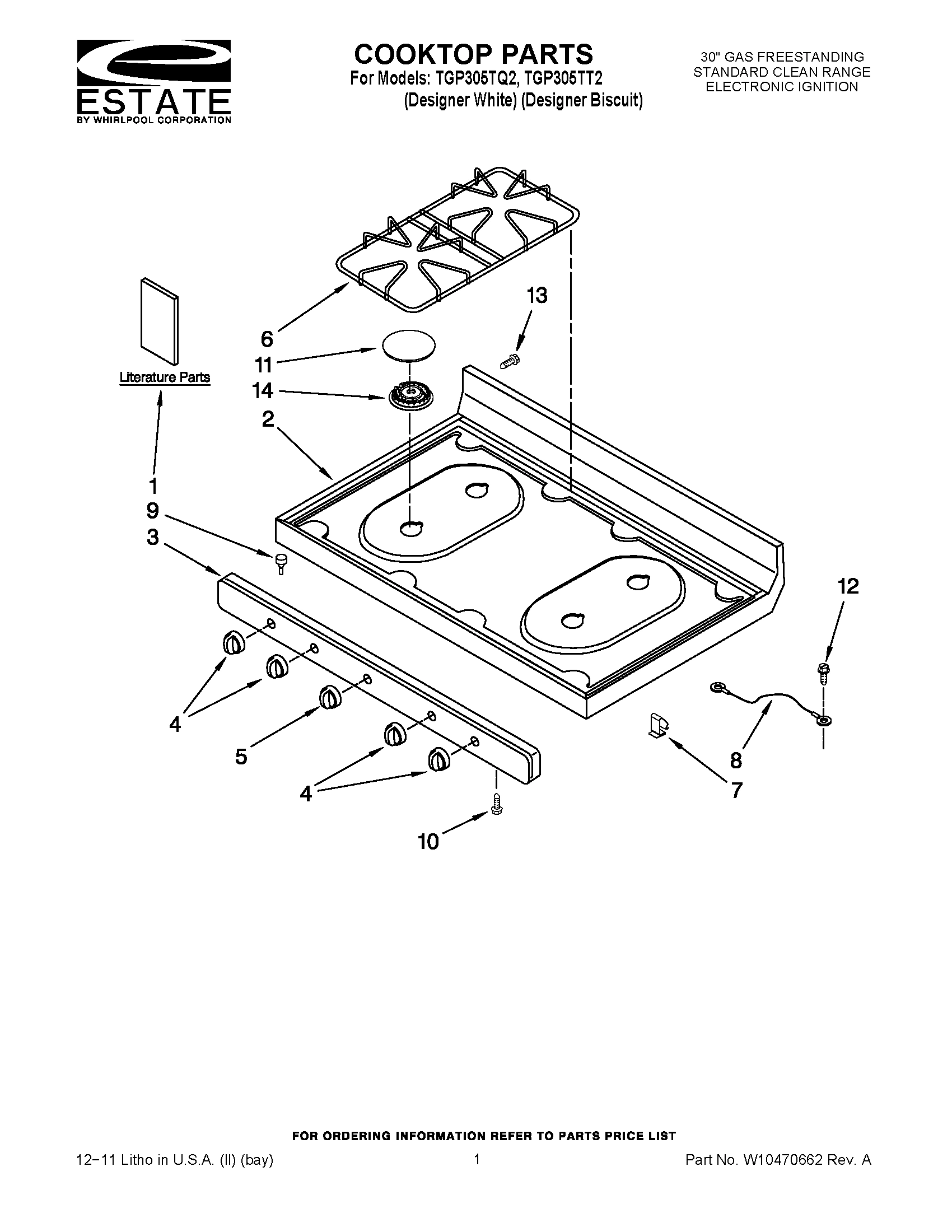 01 - COOKTOP PARTS