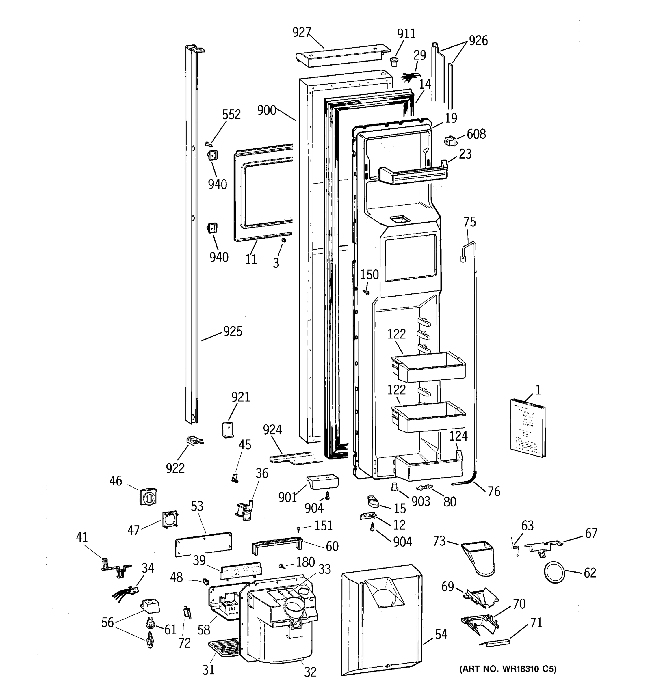 FREEZER DOOR