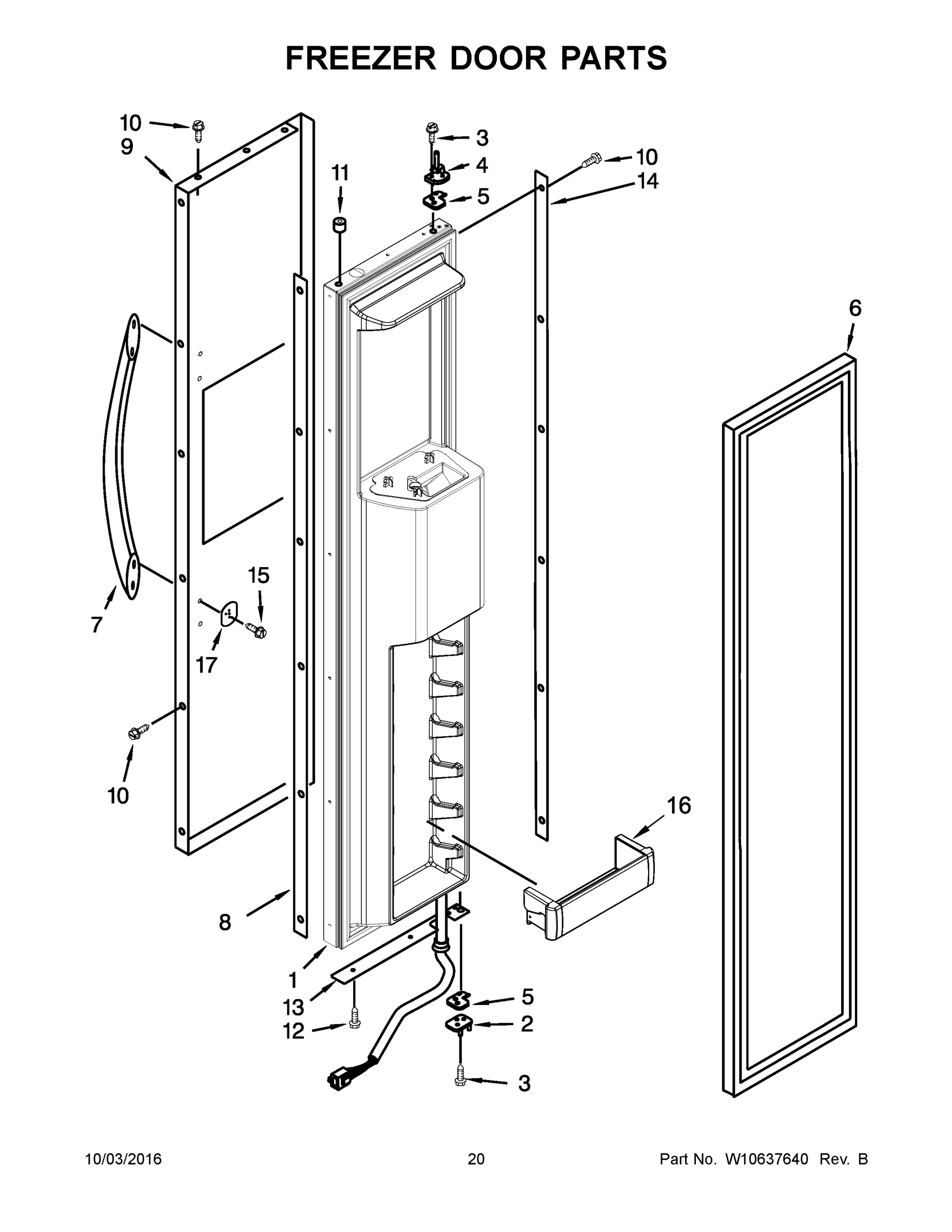 11 - FREEZER DOOR PARTS