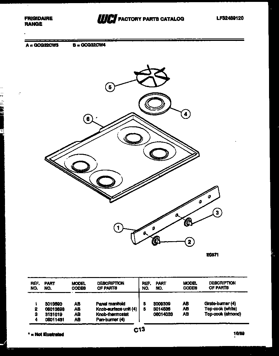 03 - COOKTOP PARTS
