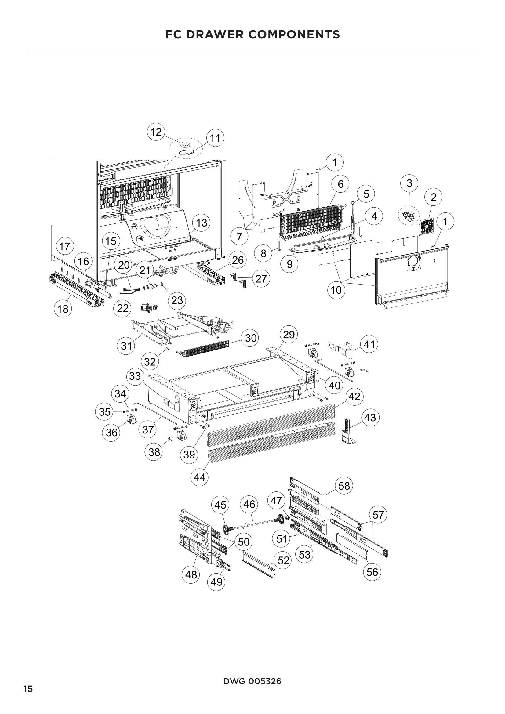 FC DRAWER COMPONENTS