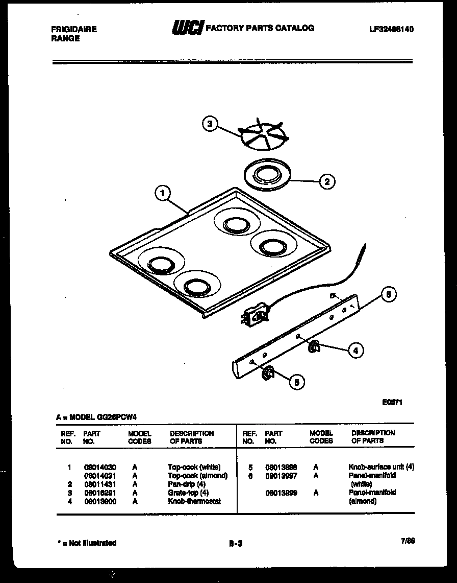 03 - COOKTOP PARTS
