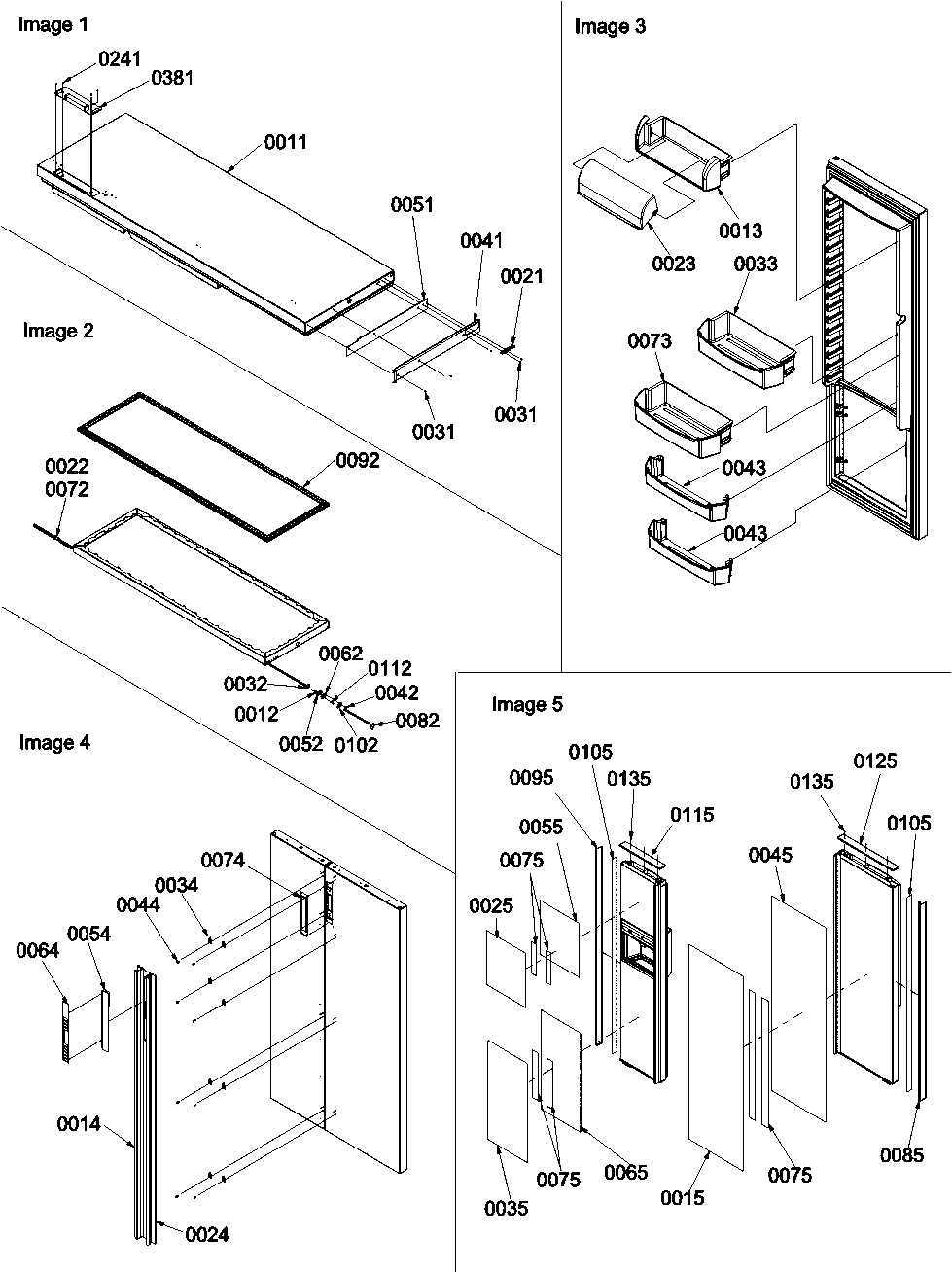 13 - REFRIG DOOR & TRIM AND HANDLES