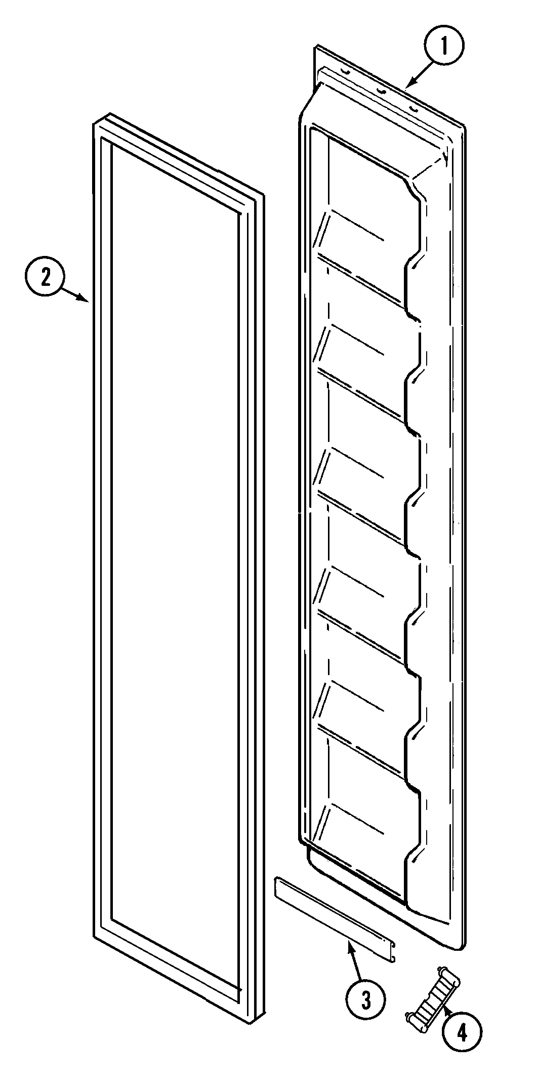 04 - FREEZER INNER DOOR (GS2124PADB)