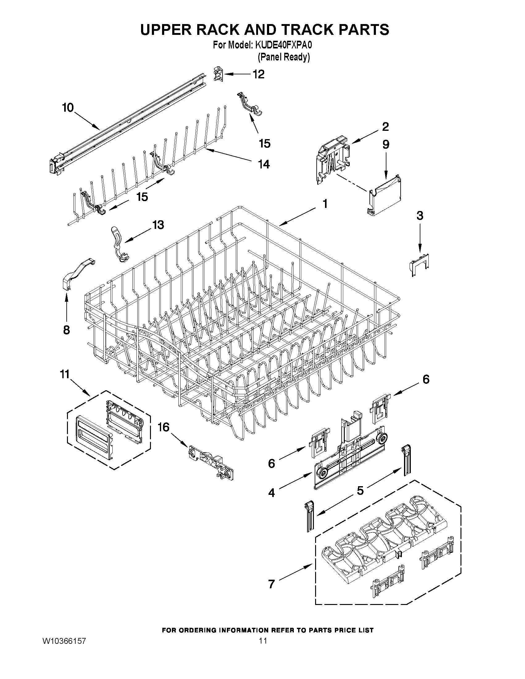 09 - UPPER RACK AND TRACK PARTS