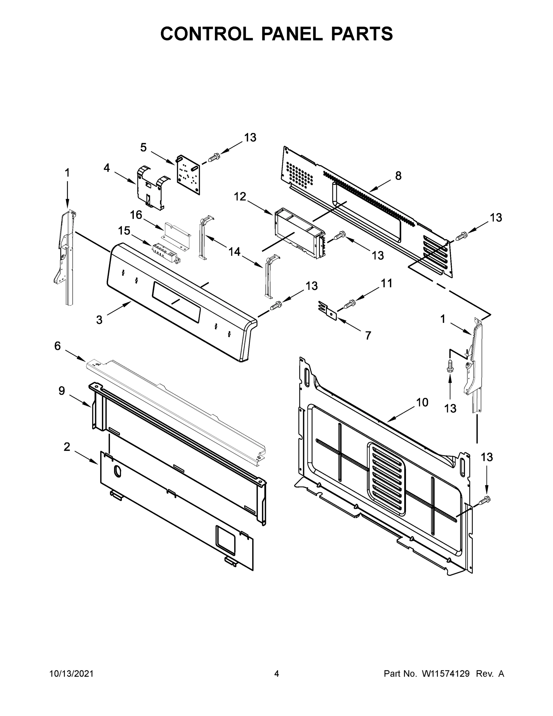 03 - CONTROL PANEL PARTS