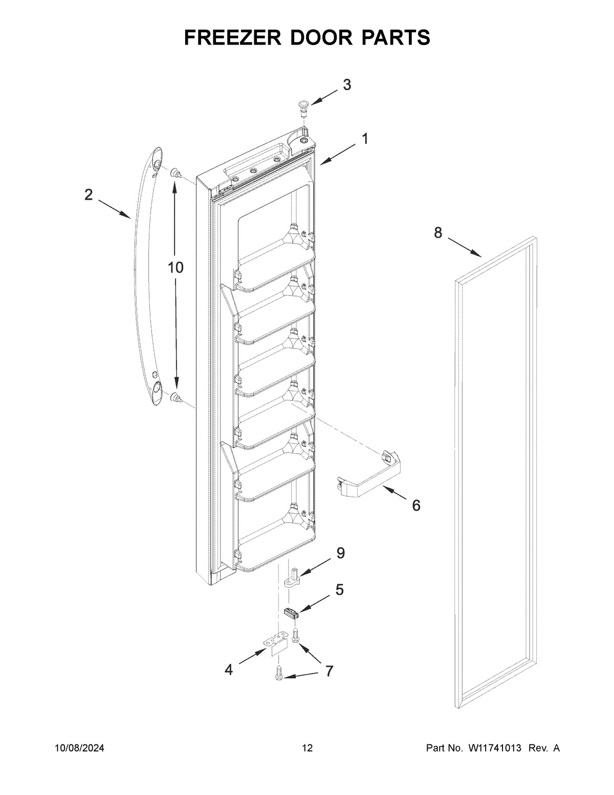 07 - FREEZER DOOR PARTS