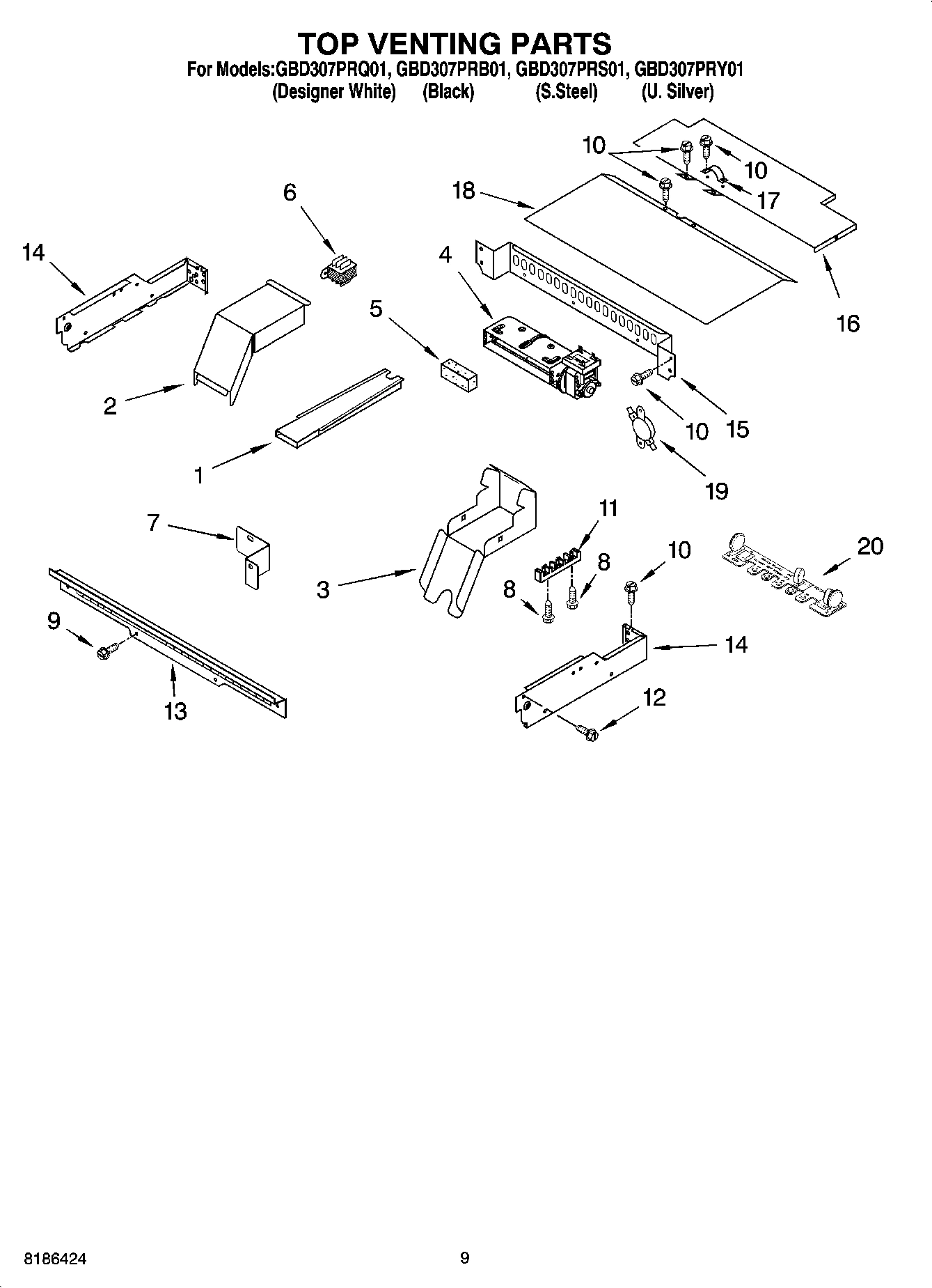 07 - TOP VENTING PARTS, OPTIONAL PARTS