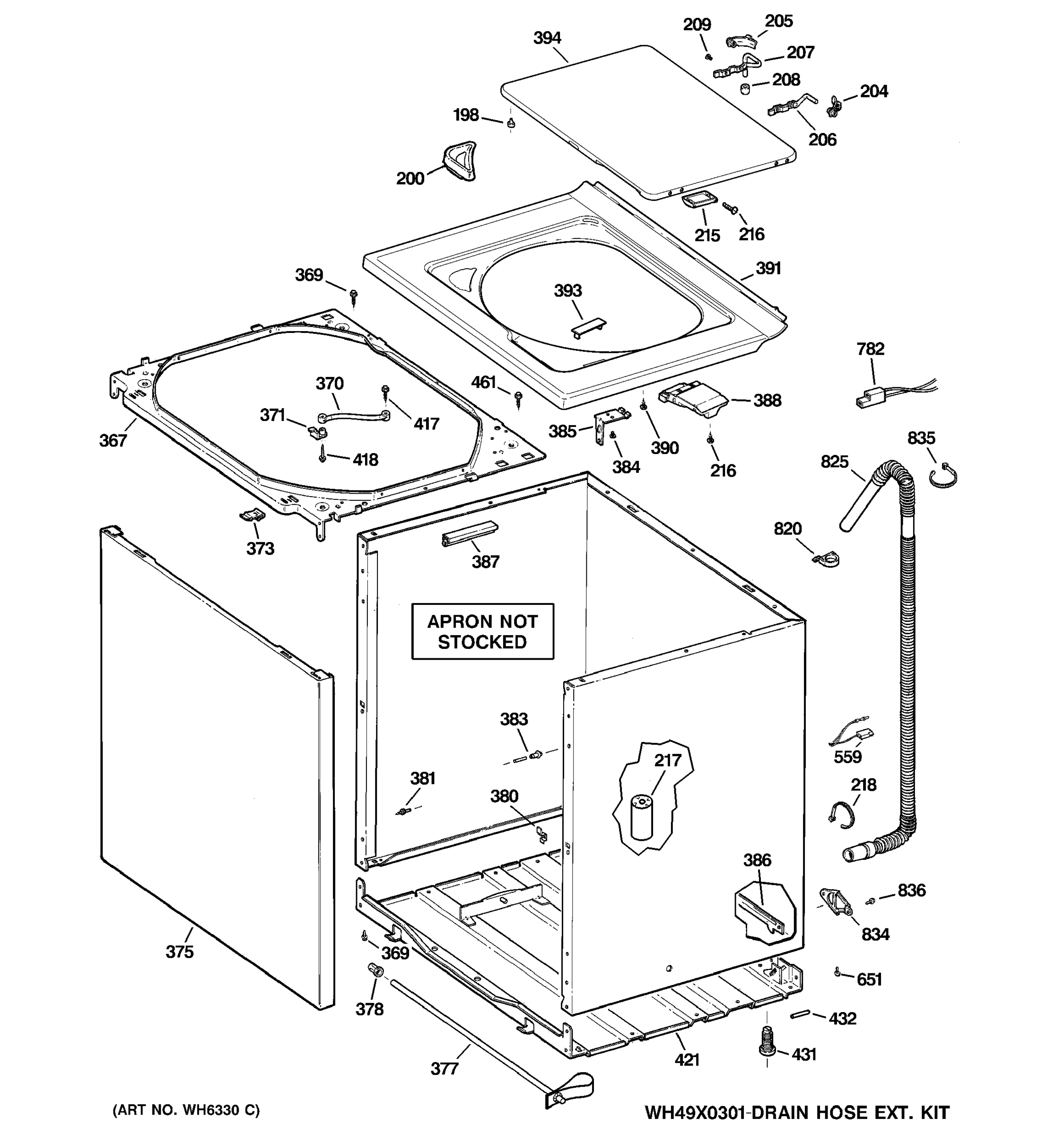 CABINET, COVER & FRONT PANEL