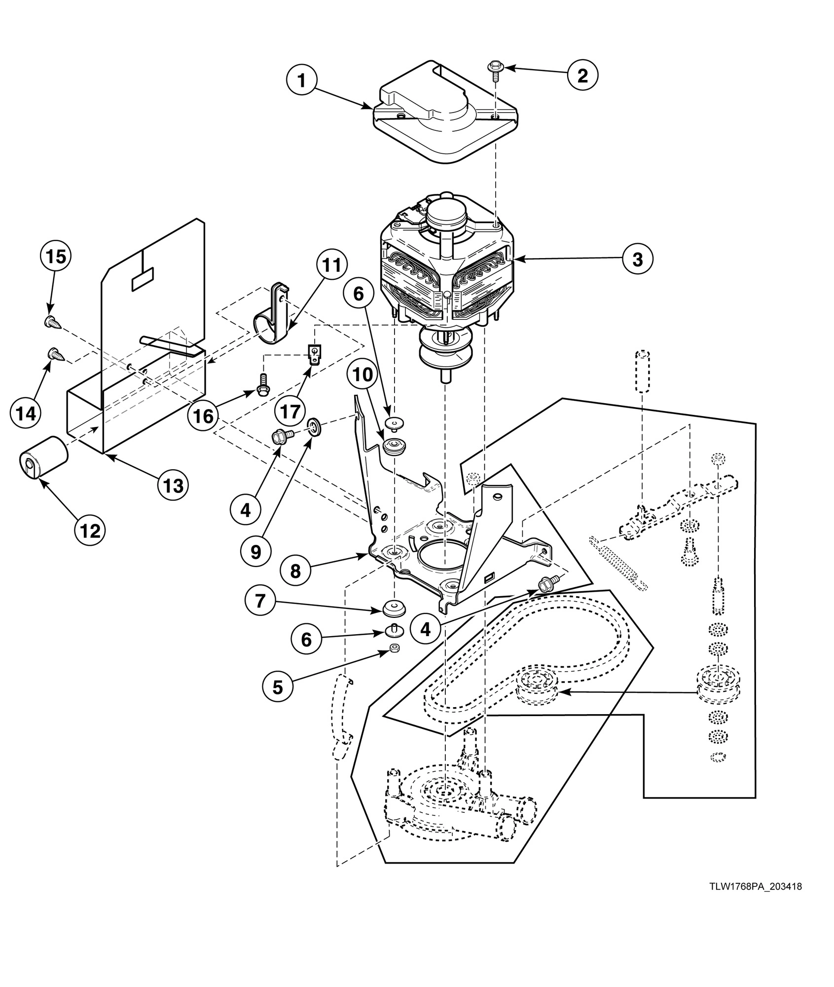 Motor and Mounting Bracket