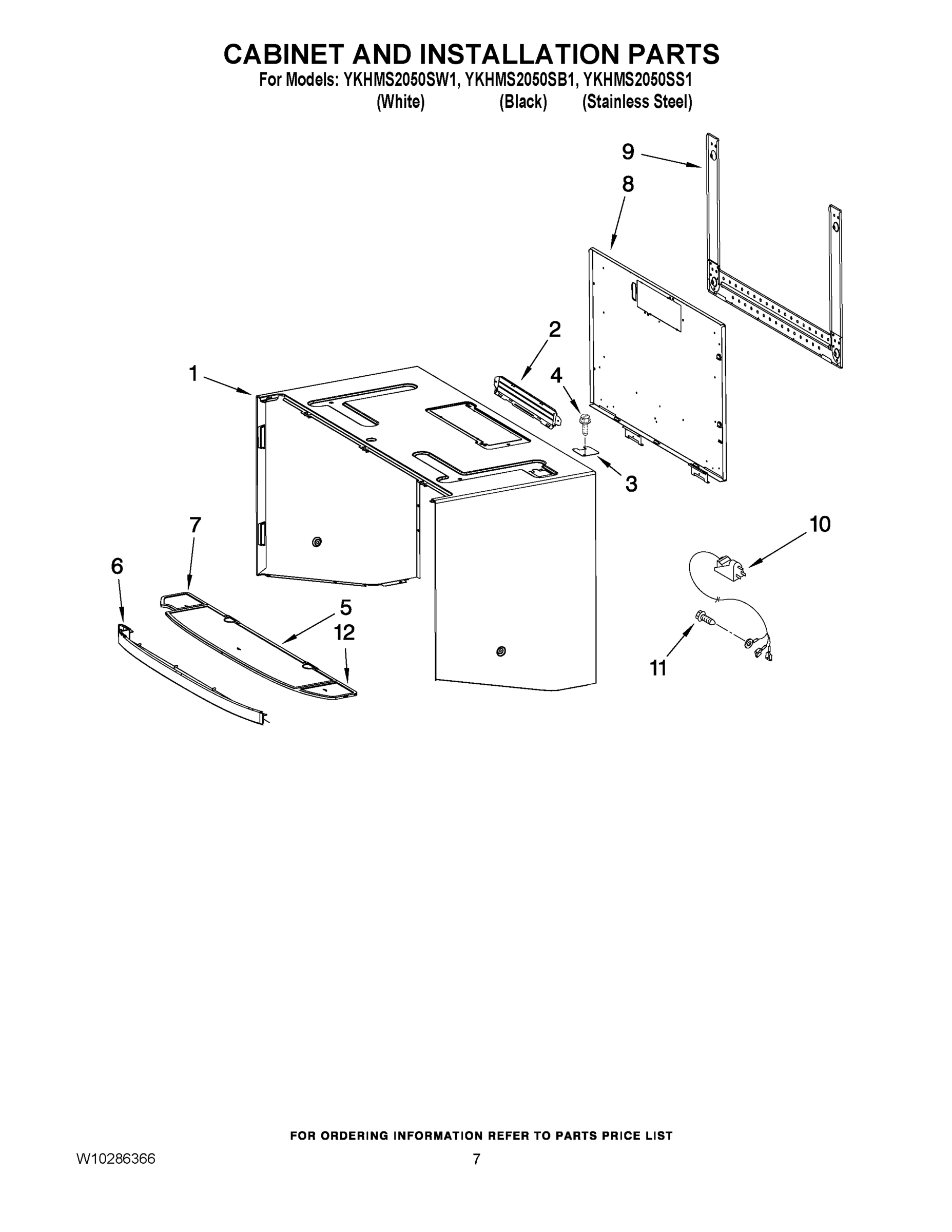 06 - CABINET AND INSTALLATION PARTS