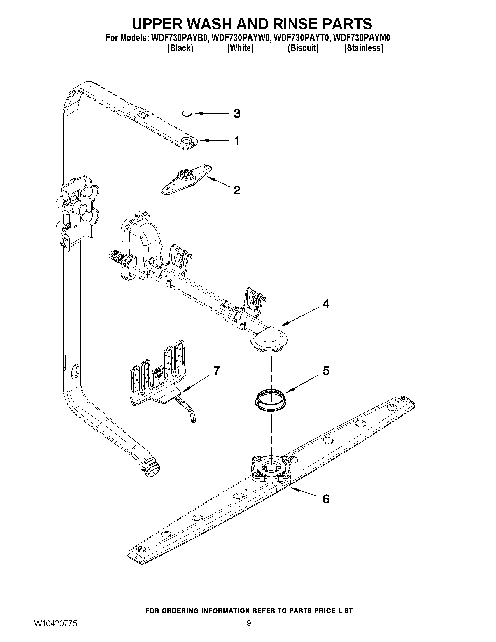 07 - UPPER WASH AND RINSE PARTS