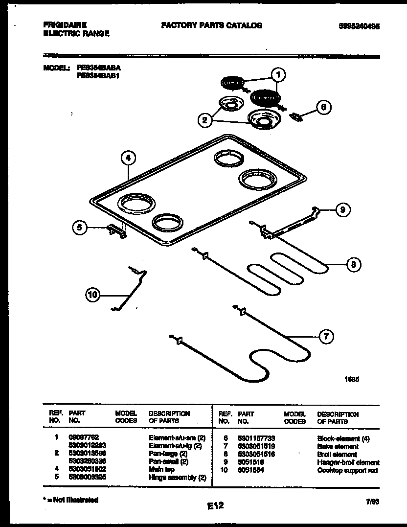 03 - COOKTOP AND BROILER PARTS