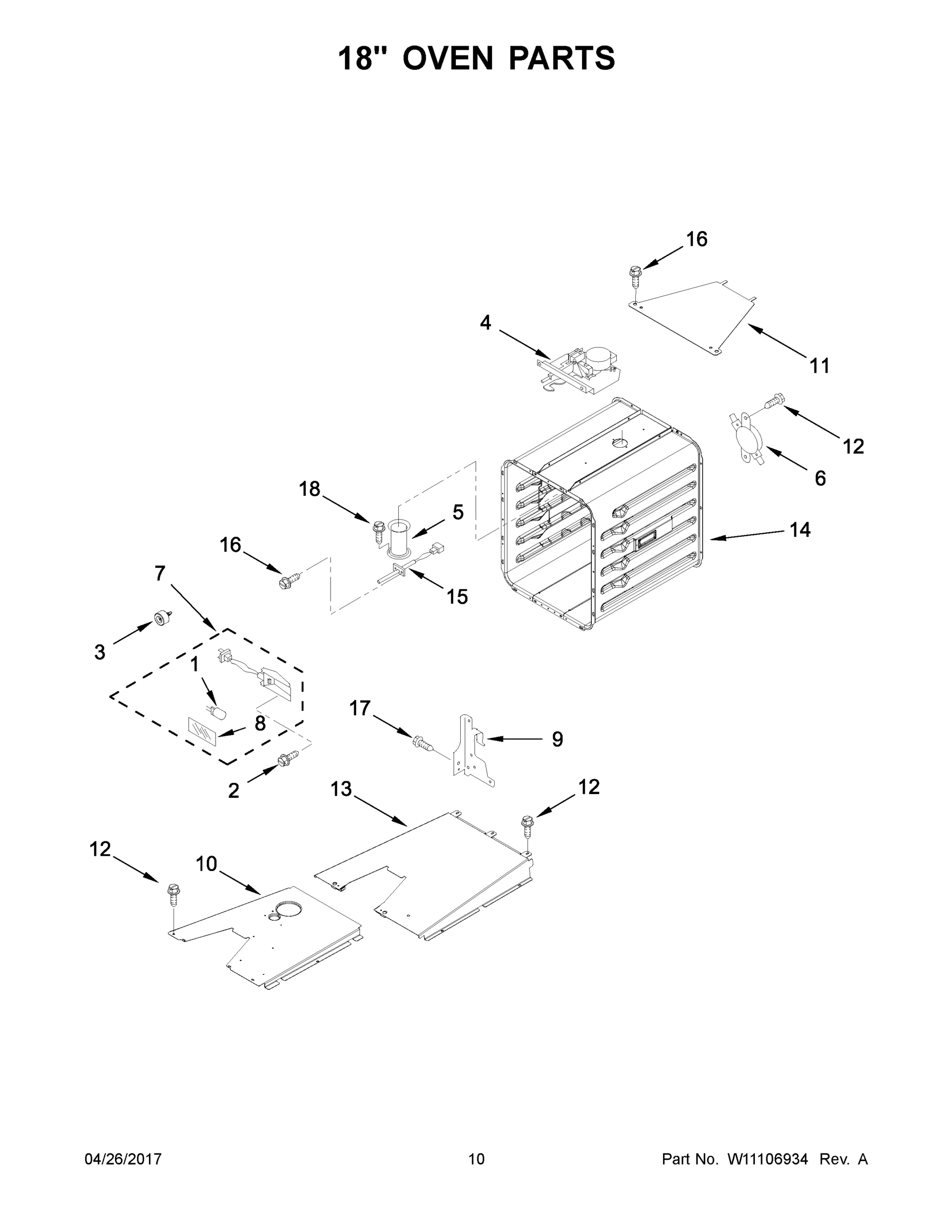 06 - 18" OVEN PARTS