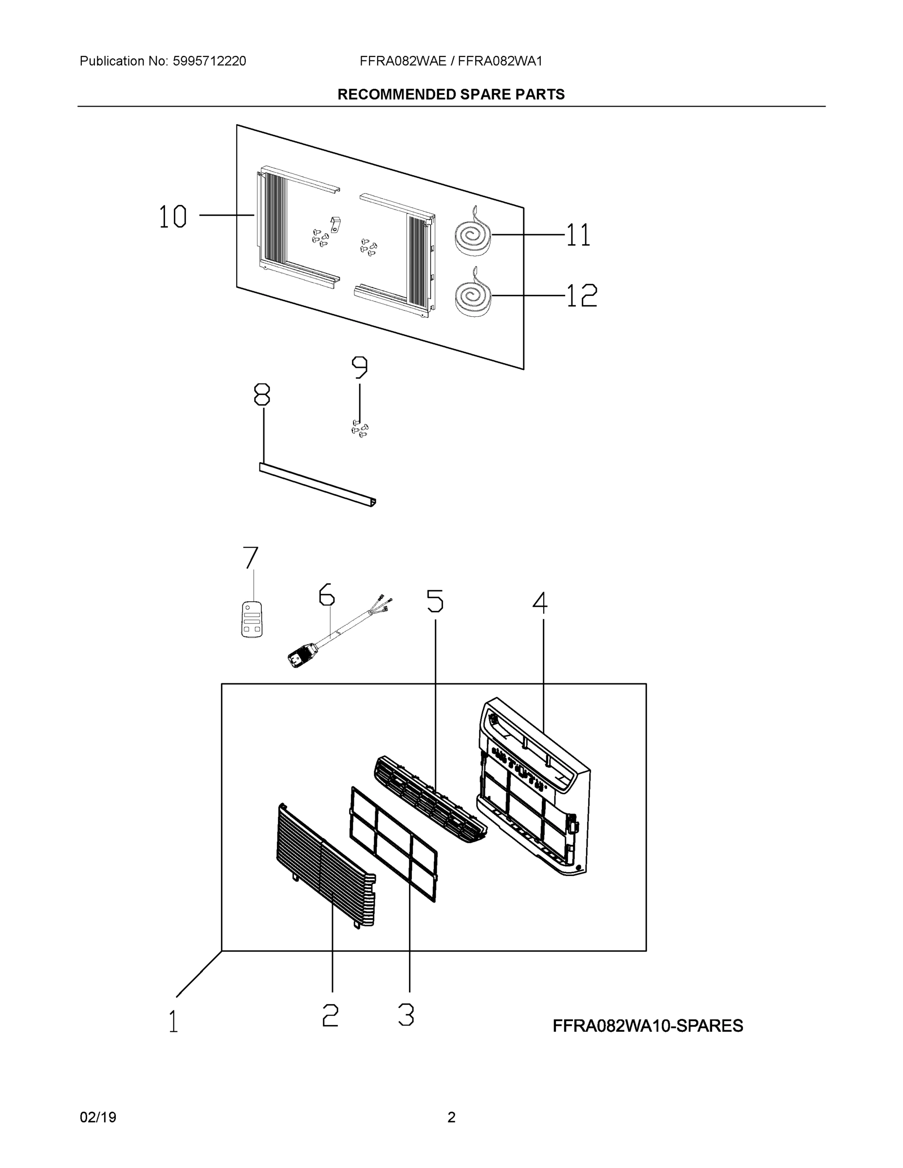 02 - RECOMMENDED SPARE PARTS