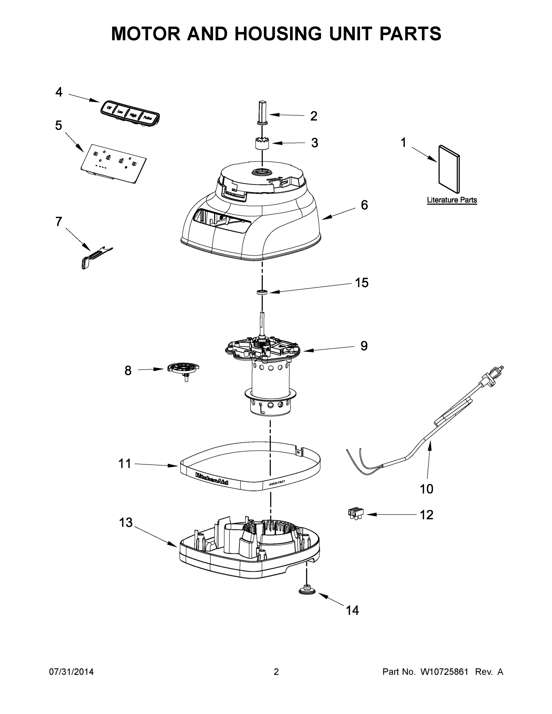 02 - MOTOR AND HOUSING UNIT PARTS