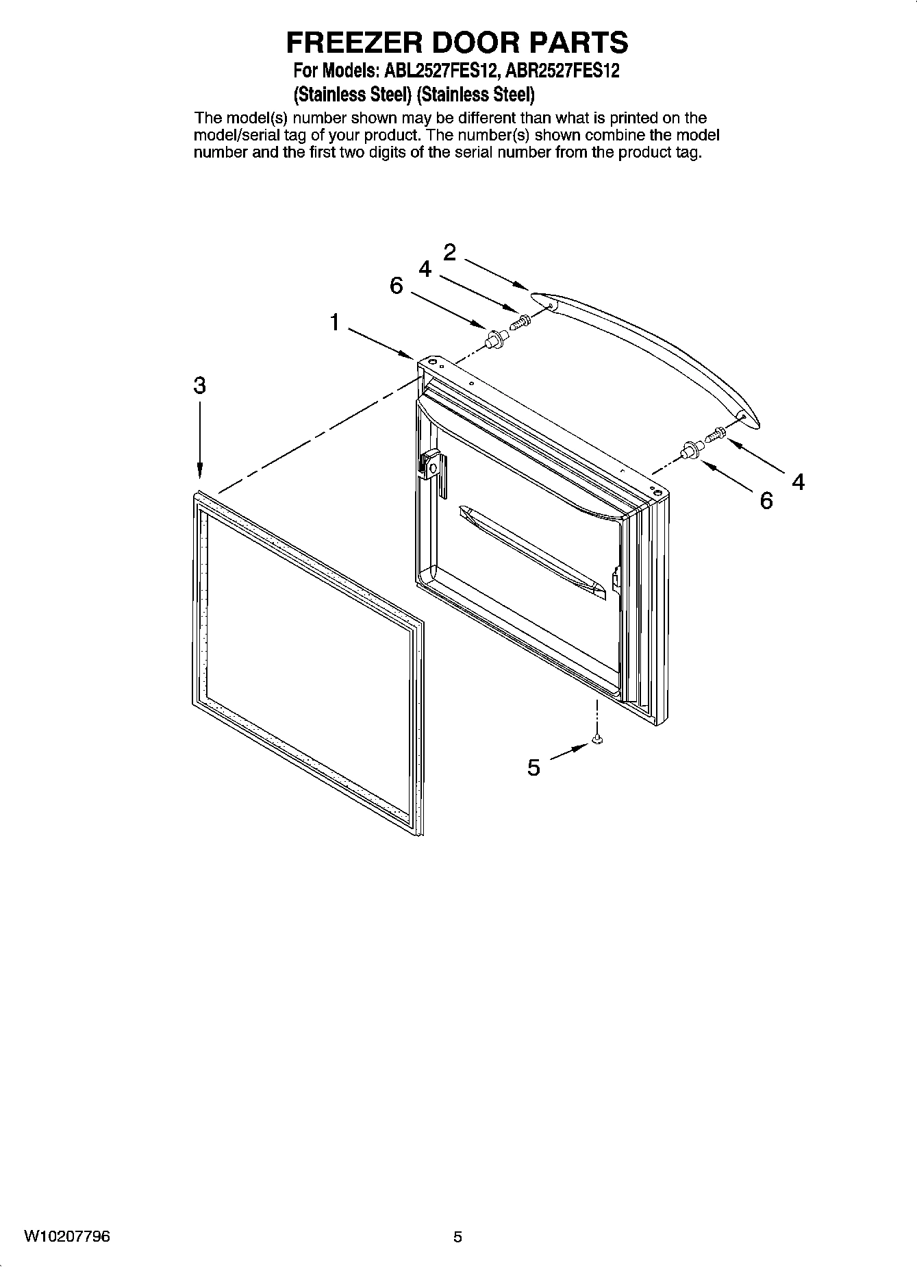 03 - FREEZER DOOR PARTS